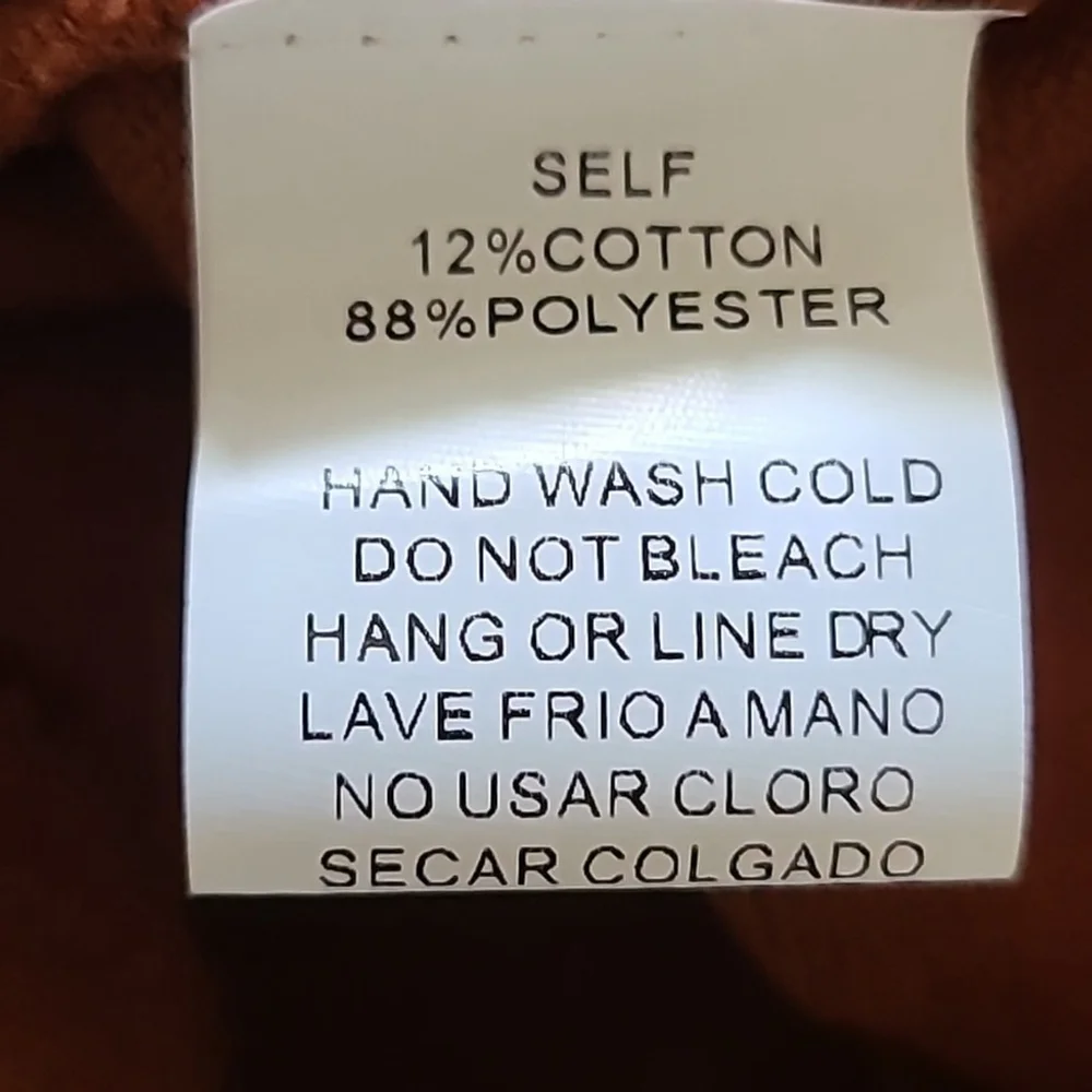 Easel for Angels from Los Angeles sz. S. Rust with Crochet sleeves. (#1302) - Picture 9 of 11